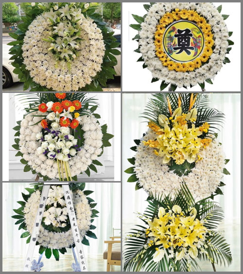 湖北孝感市安陆市洑水镇方棚村花圈速递